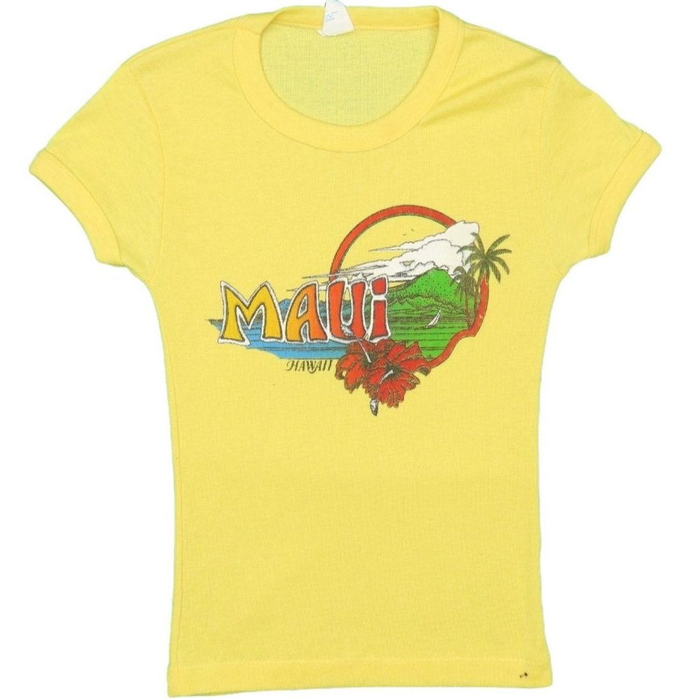 1970s Vintage Maui Hawaii Shirt Size S